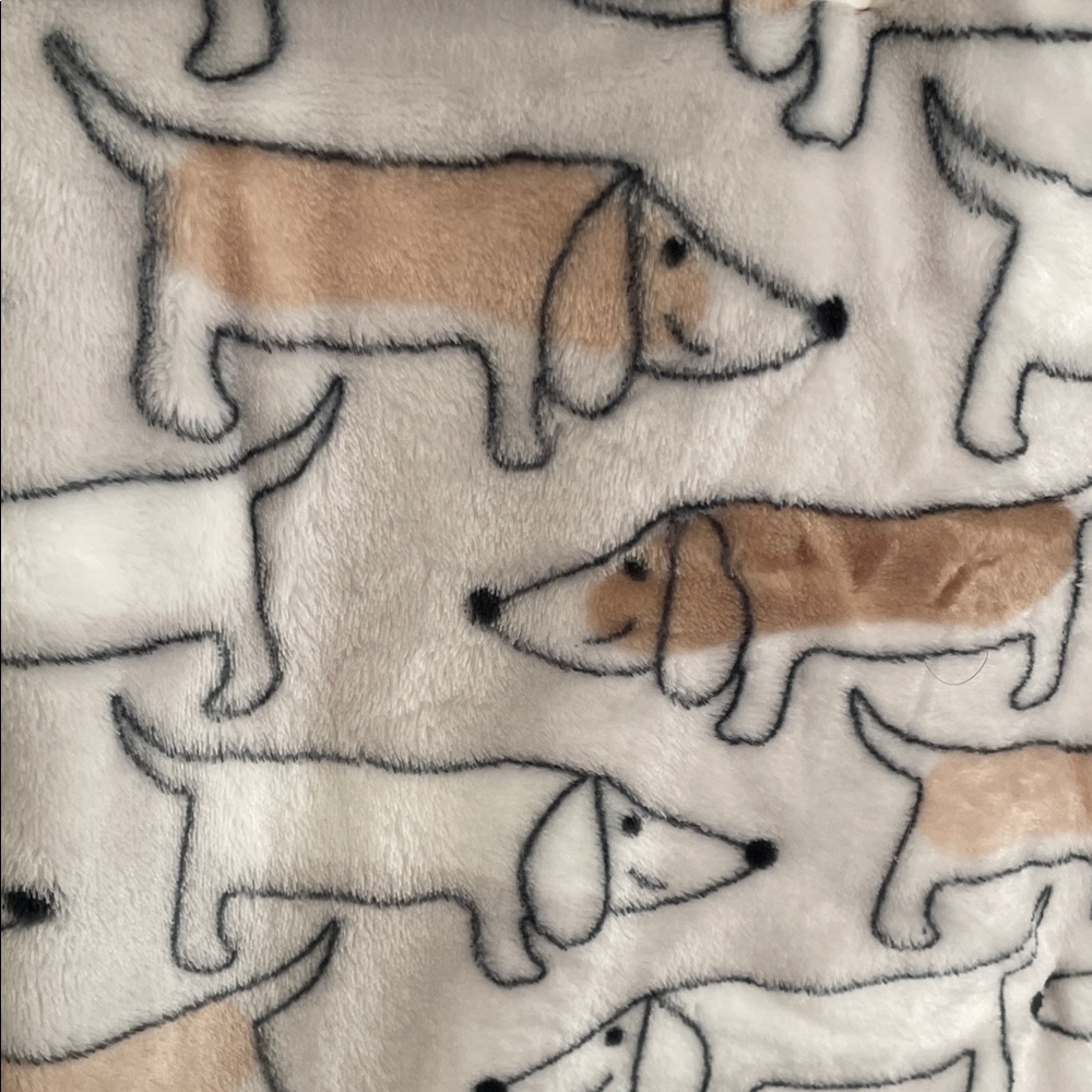 Cuddlove Dachshund Print Plush throw blanket Blanket - Picture 4 of 4